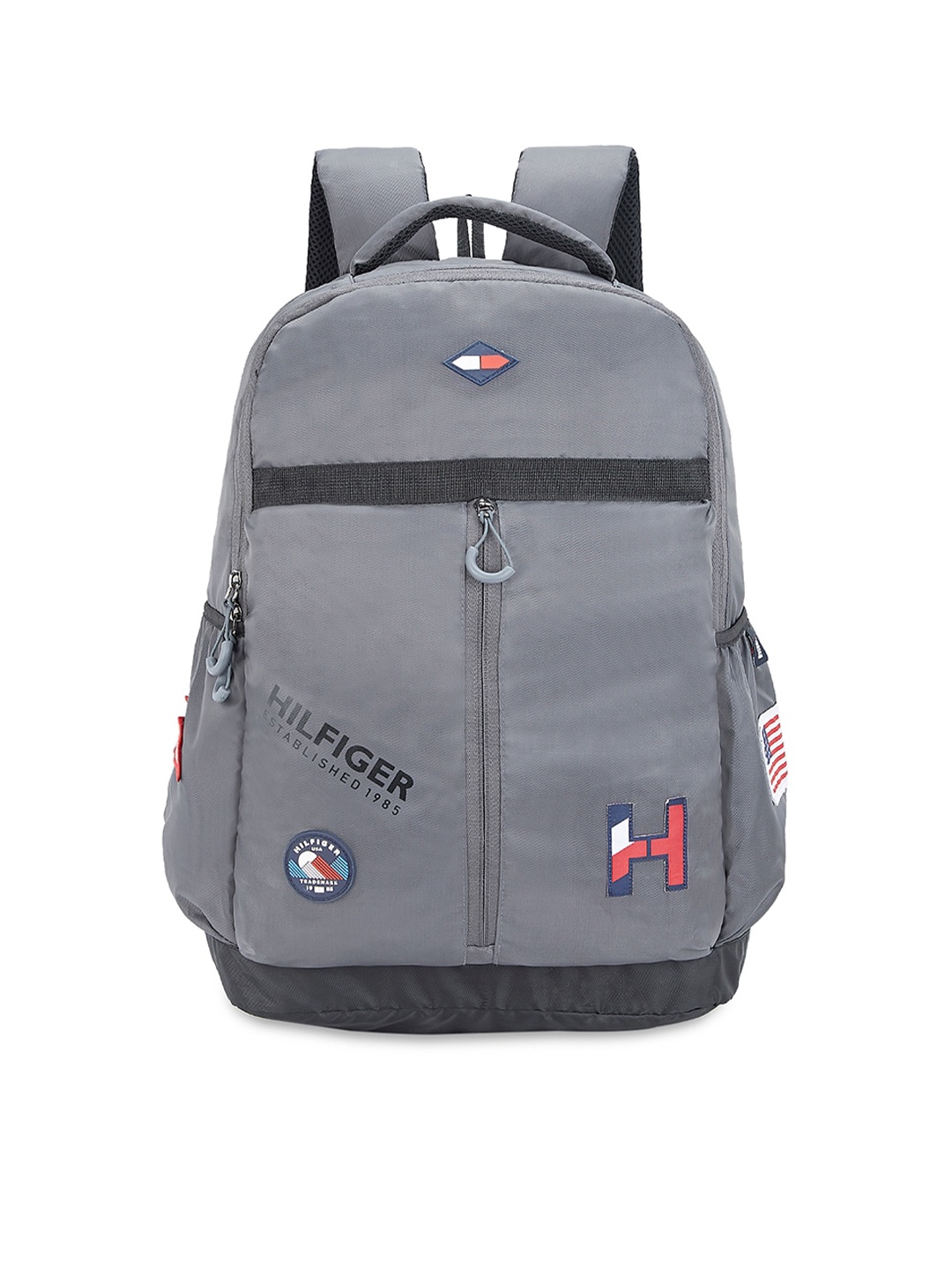 

Tommy Hilfiger Unisex Grey & Pink Backpack