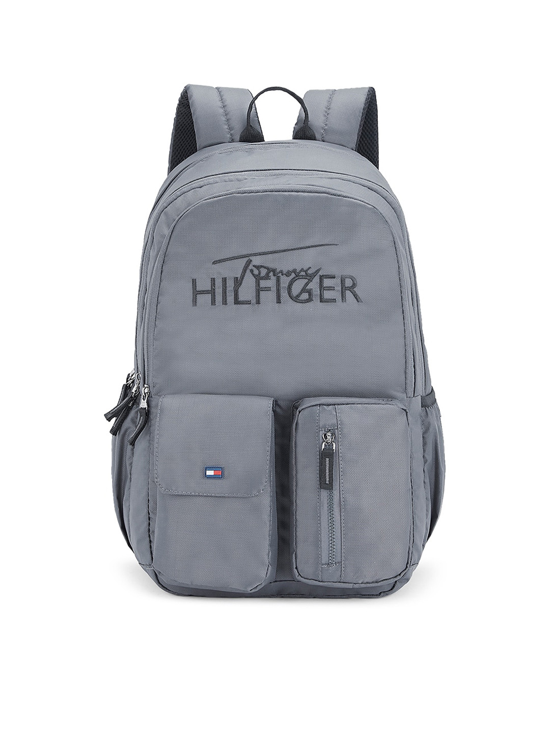 

Tommy Hilfiger Unisex Grey & Black Backpack