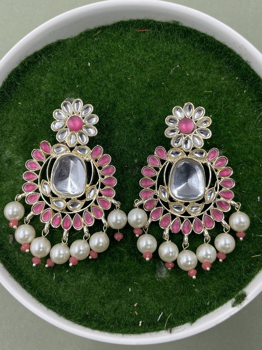 

Rhymee Gold-Plated Floral Drop Earrings