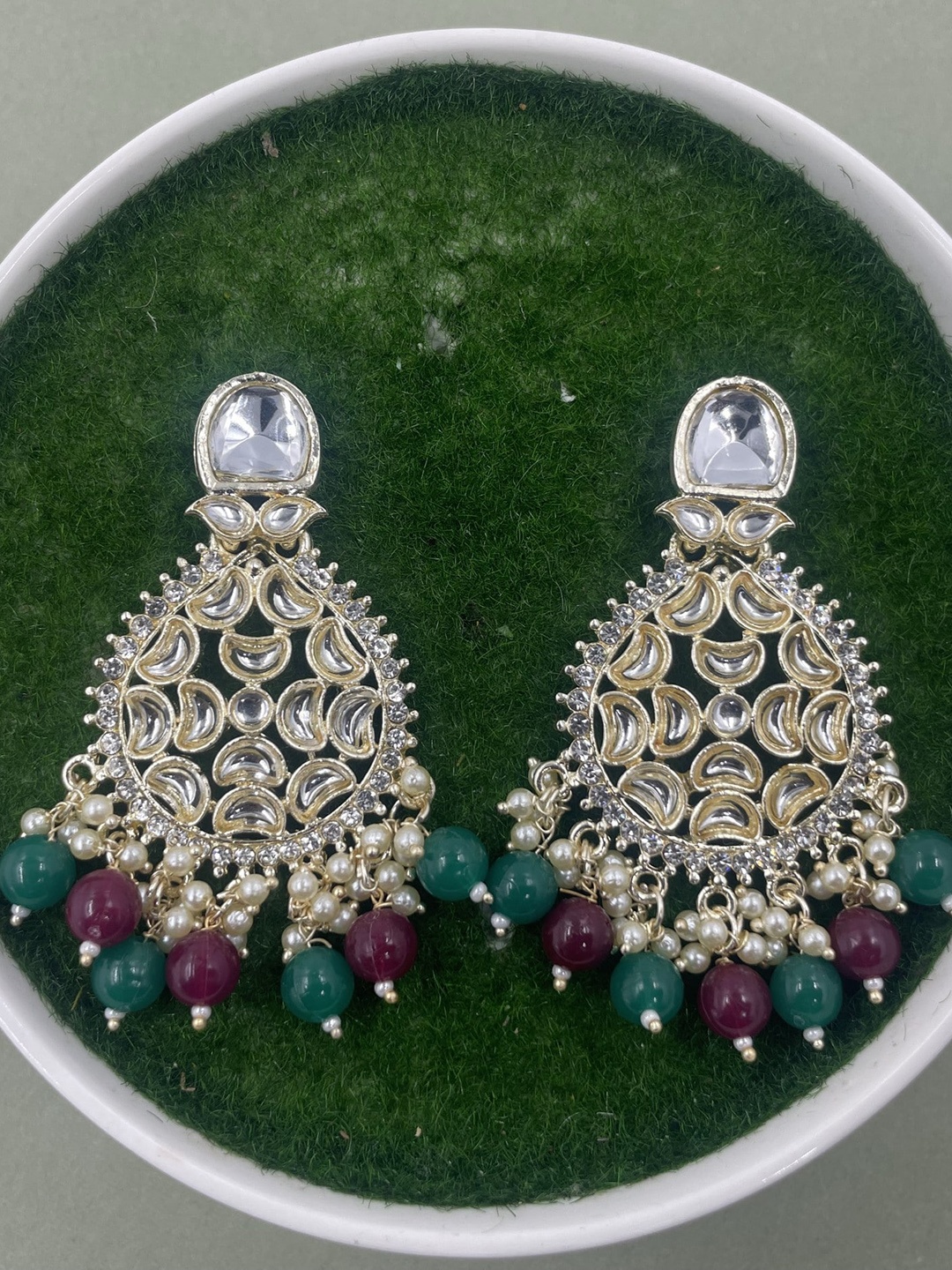 

Rhymee Gold-Plated Floral Drop Earrings