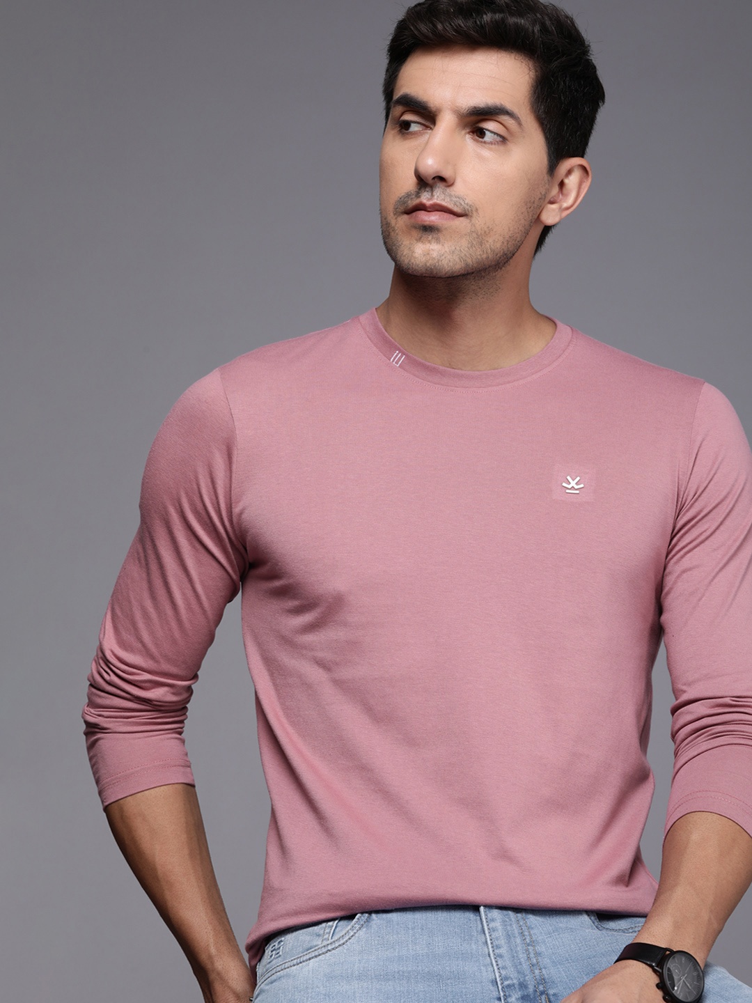 

WROGN Slim Fit T-shirt, Mauve