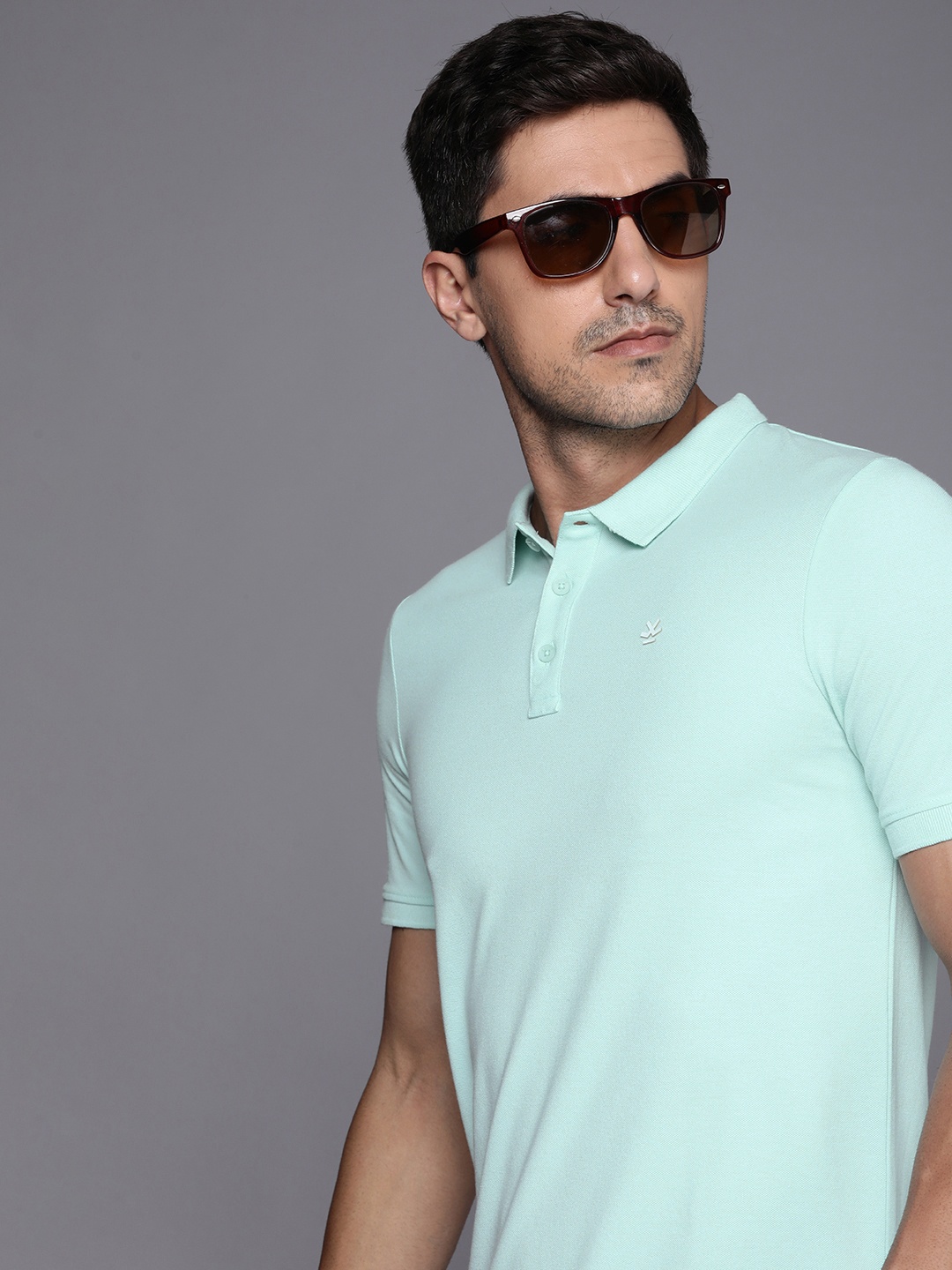 

WROGN Polo Collar Slim Fit T-shirt, Green