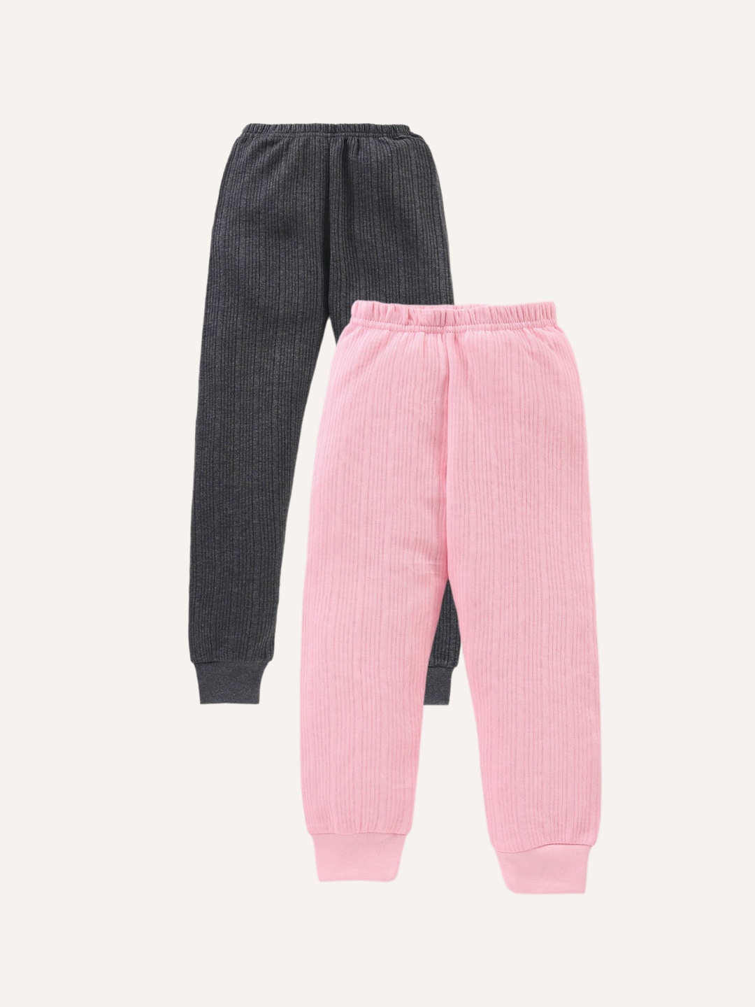 

Aerowarm Kids Pack Of 2 Ribbed Thermal Bottoms, Pink