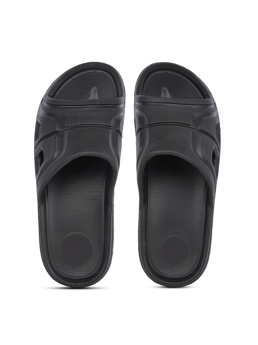 

Action EVA Flotter Men Lightweight Rubber Sliders, Black