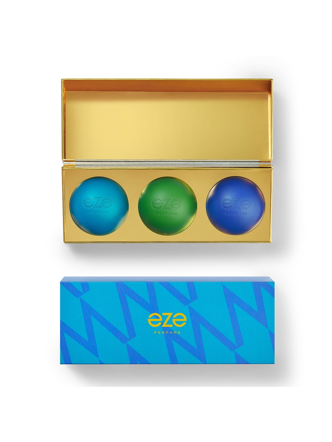 

EZE Men Set of 3 Long Lasting Perfume - Surge + Elation + Nomad - 30 ml Each, Blue