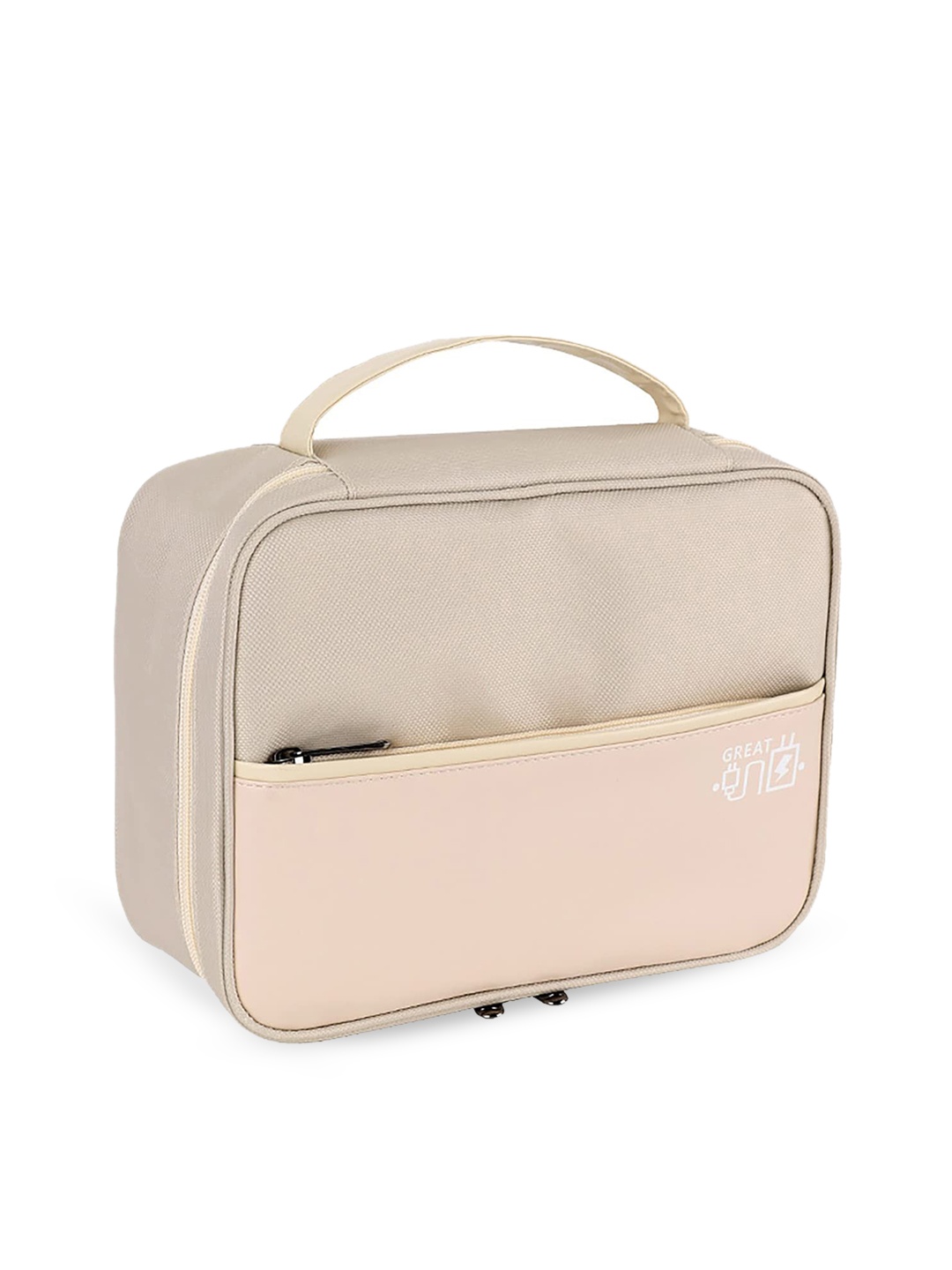 

HOUSE OF QUIRK Waterproof Double Layer Cable Organiser, Beige