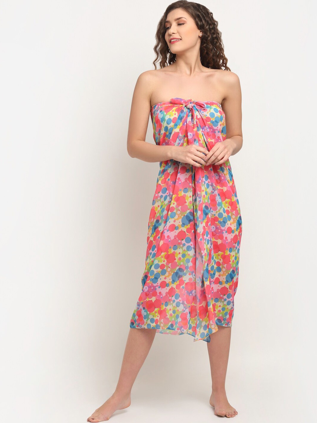 

EROTISSCH Pink & Blue Printed Sarong