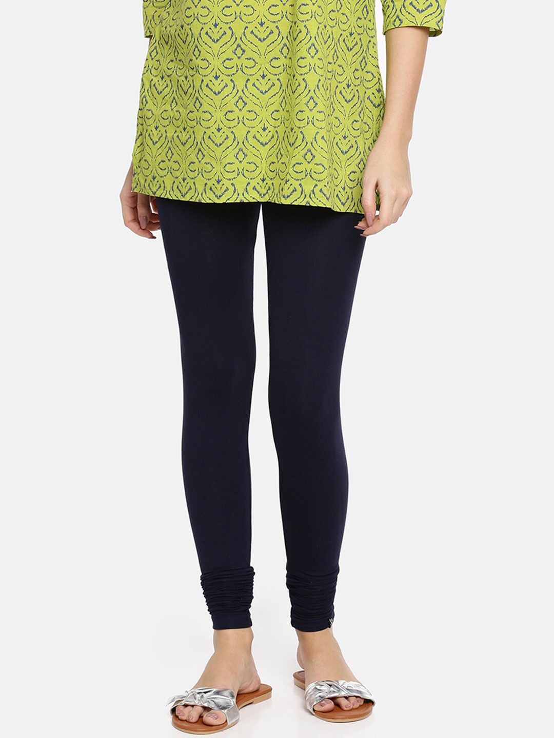 

TWIN BIRDS Churidar-Length Leggings, Navy blue