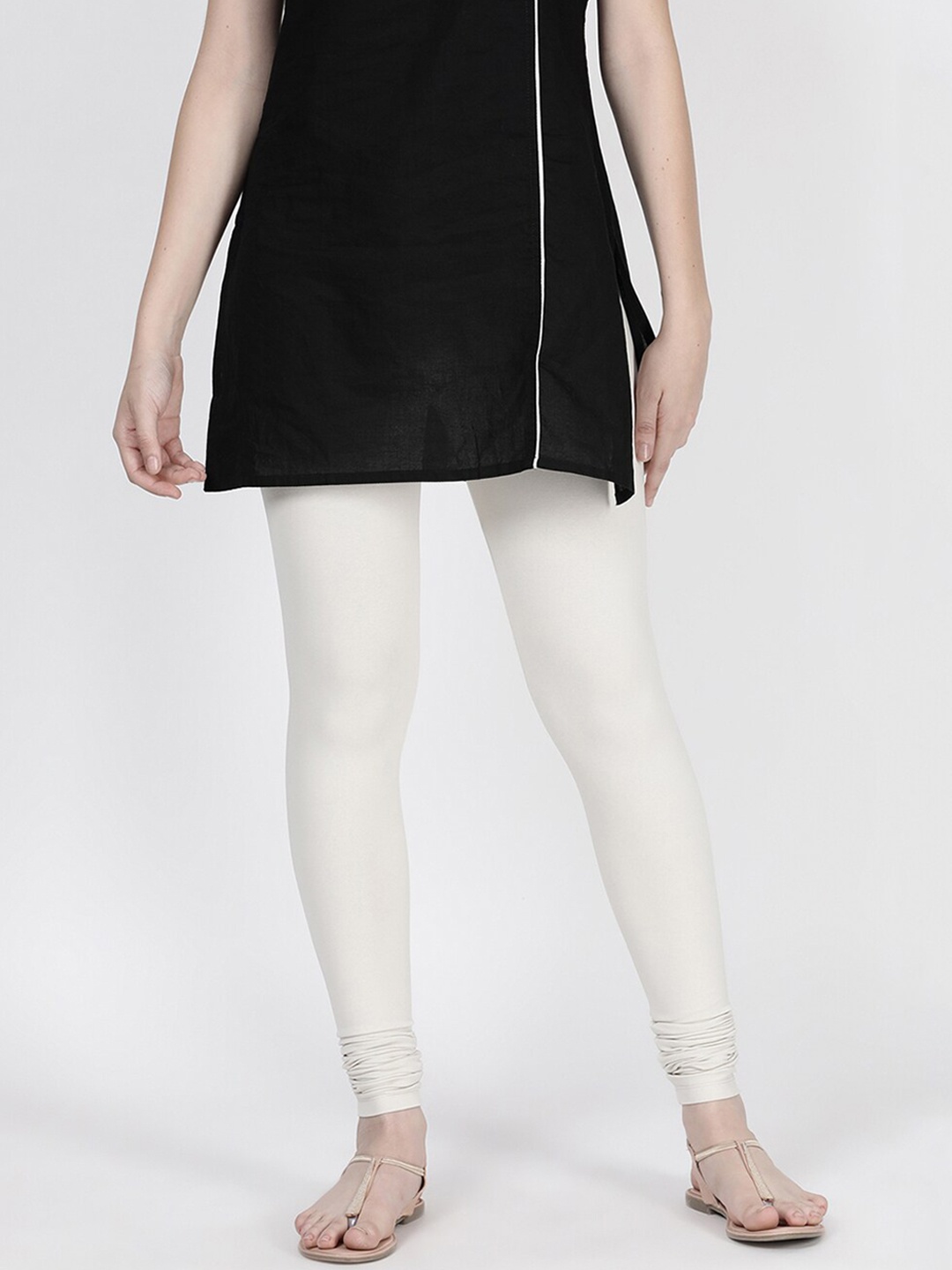 

TWIN BIRDS Churidar Length Leggings, Off white