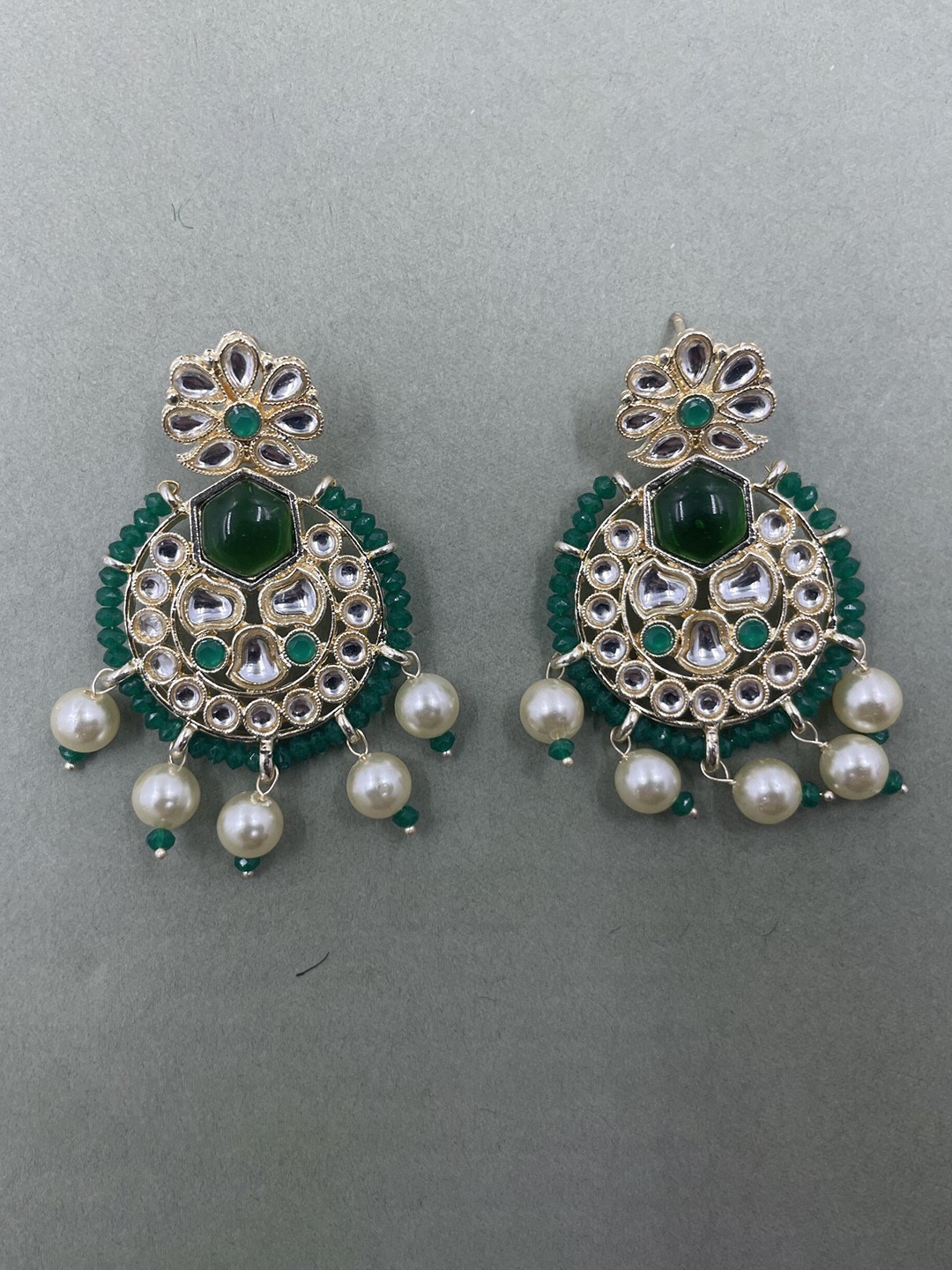 

Rhymee Gold-Plated Floral Chandbalis Earrings