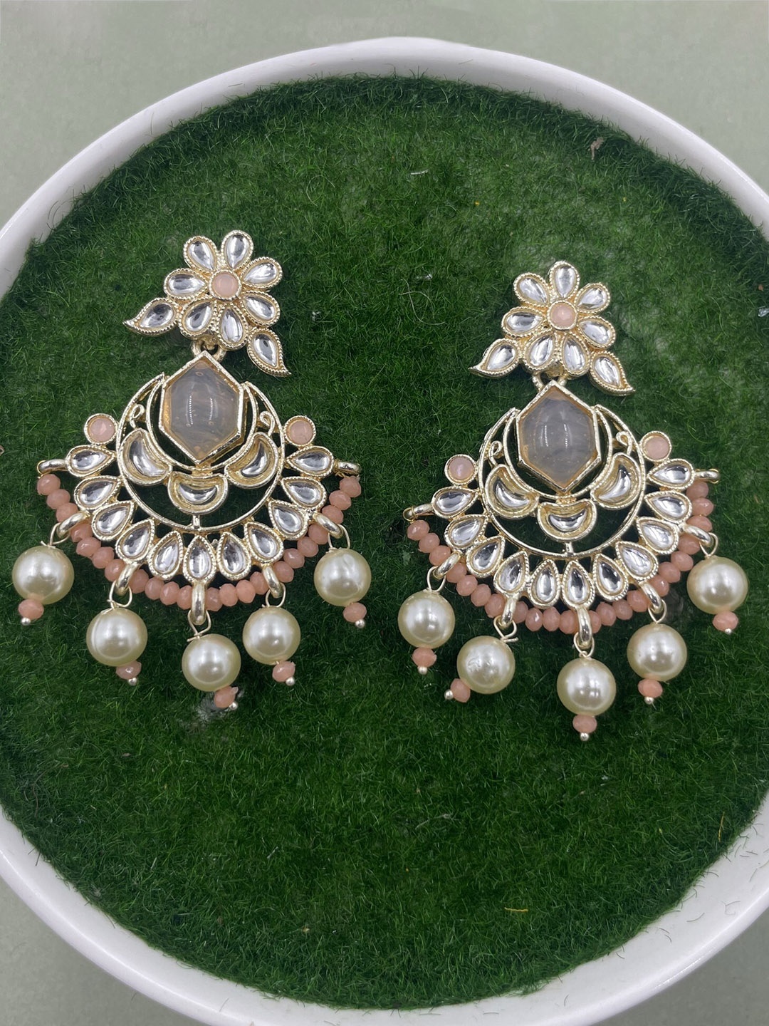 

Rhymee Gold-Plated Floral Drop Earrings