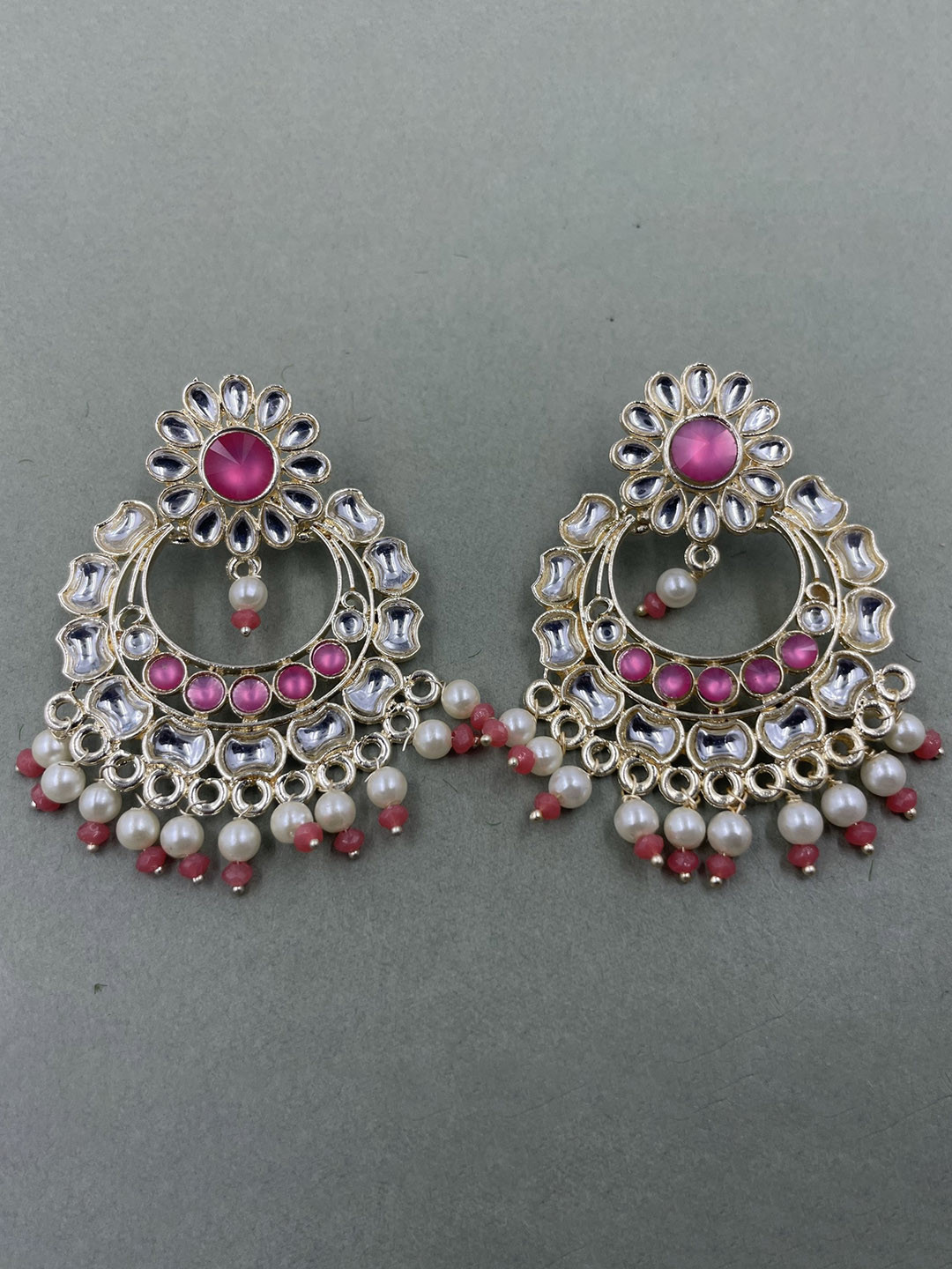

Rhymee Gold-Plated Floral Drop Earrings