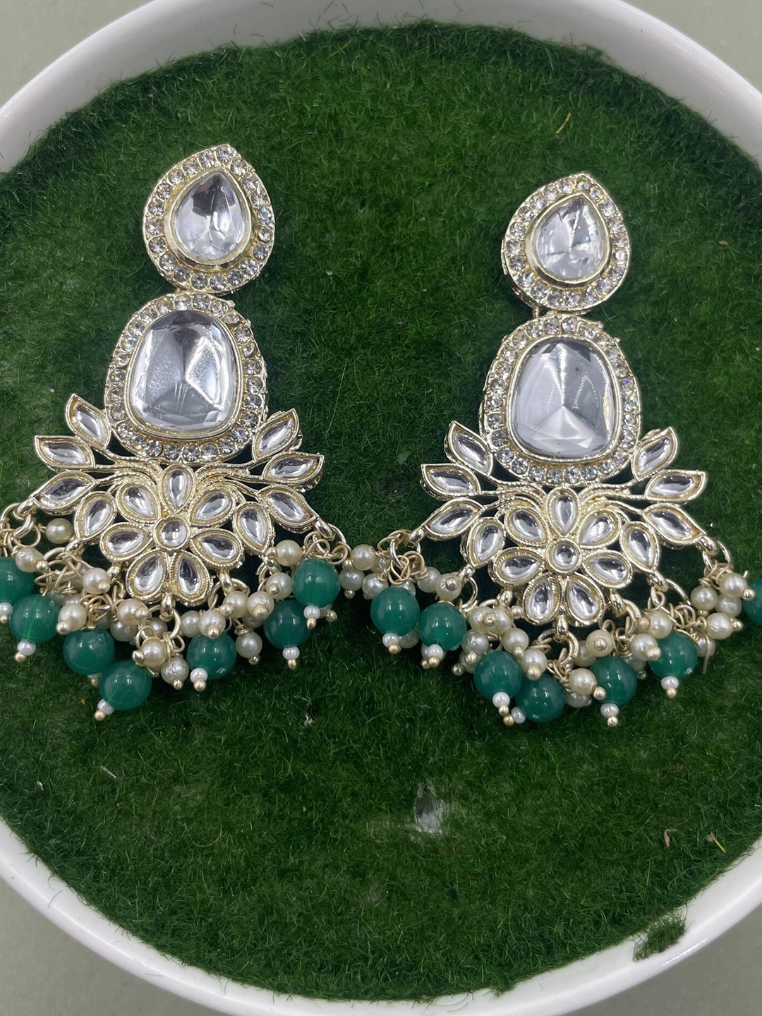 

Rhymee Gold-Plated Floral Drop Earrings