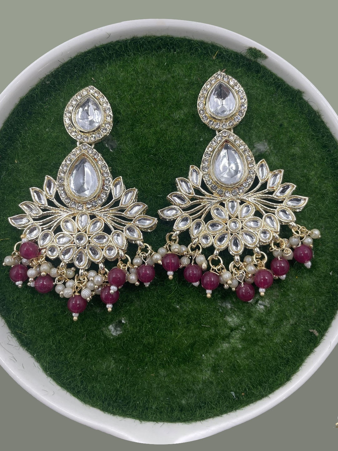 

Rhymee Gold-Plated Floral Drop Earrings