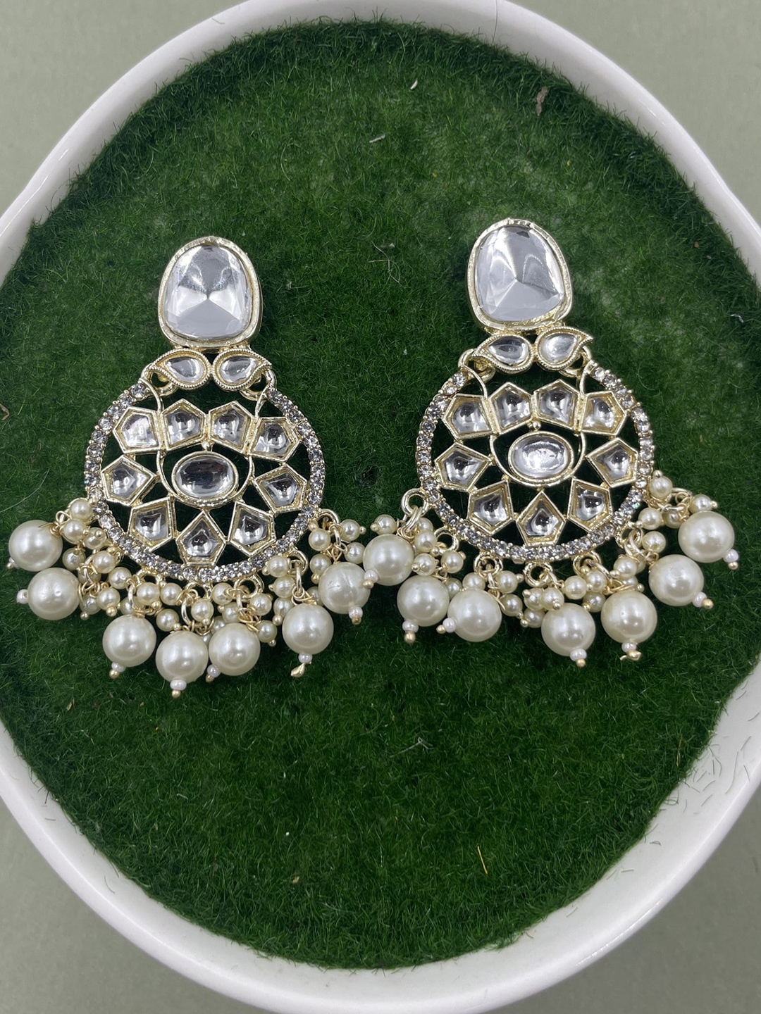 

Rhymee Gold-Plated Floral Drop Earrings