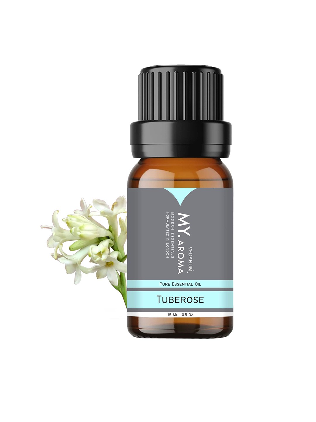 

VEDANUM Premium Organic Tuberose Essential Oil Fragrance - 15ml, Transparent