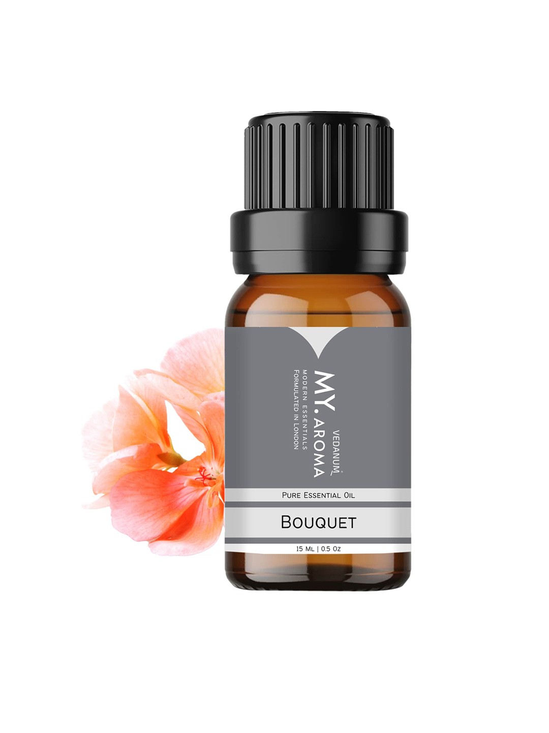 

VEDANUM Premium Organic Floral Boquet Essential Oil Fragrance 15ml, Transparent