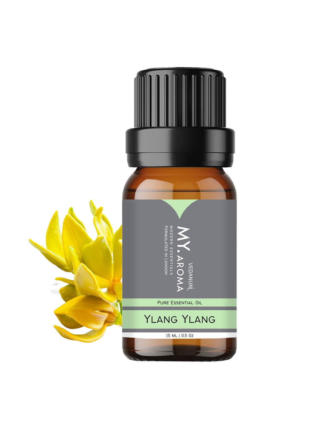 

VEDANUM My Aroma Pure Essential Ylang Ylang Oil - 15 ml, Transparent