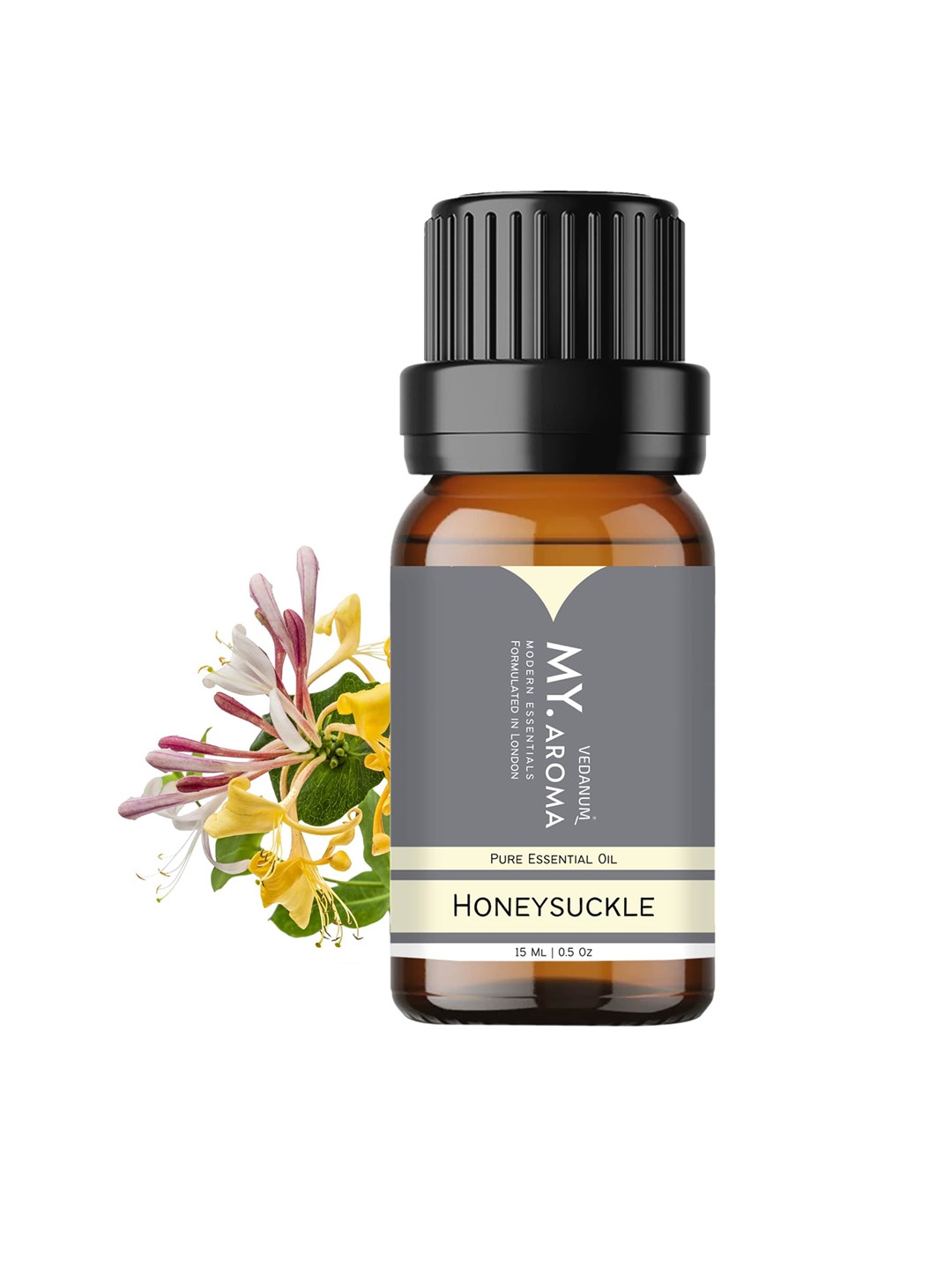 

VEDANUM My Aroma Pure Essential Honeysuckle Oil - 15 ml, Transparent