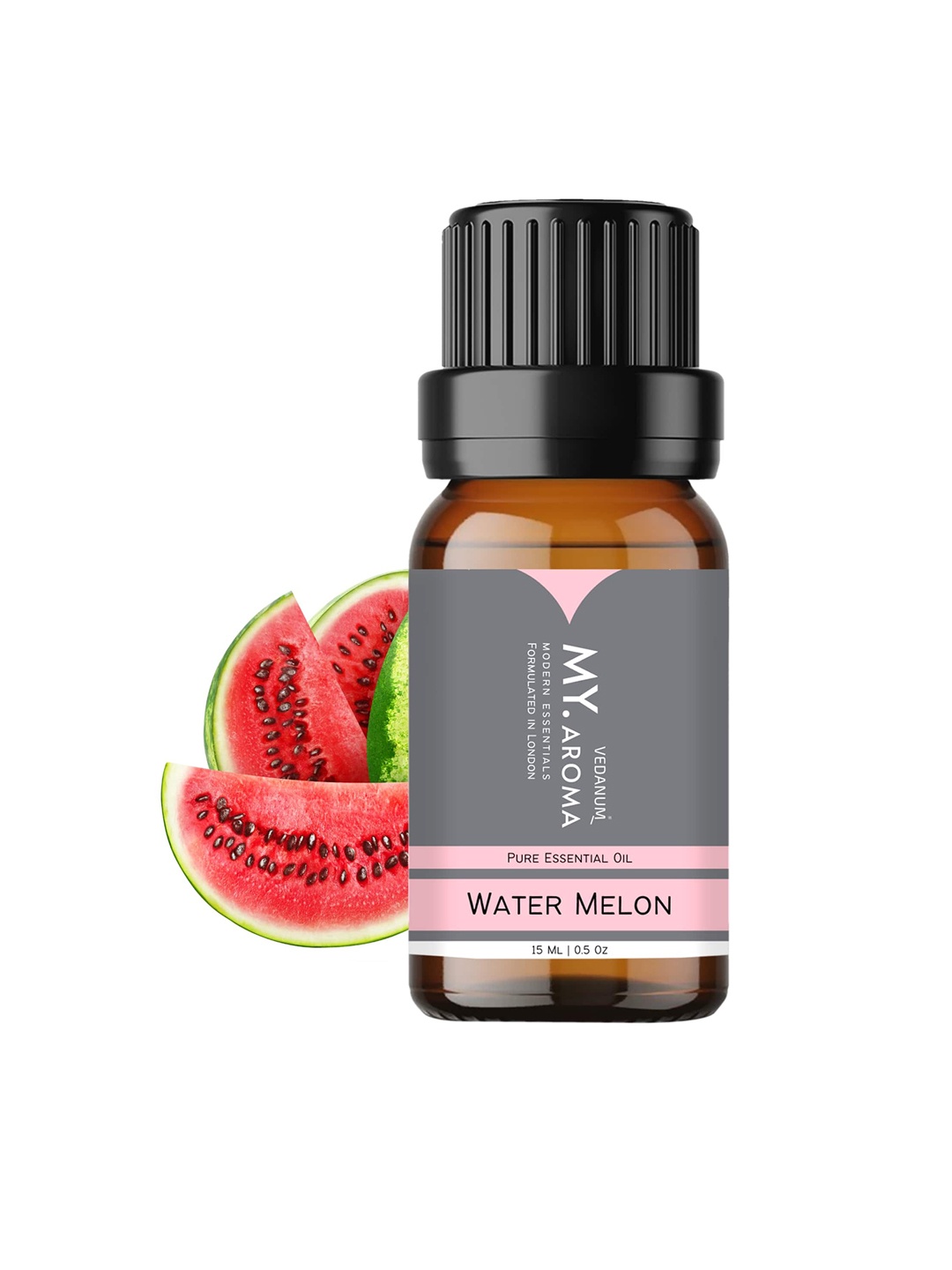 

VEDANUM MY Aroma Premium Organic Watermelon Fragrance Essential Oil-15 ml, Transparent