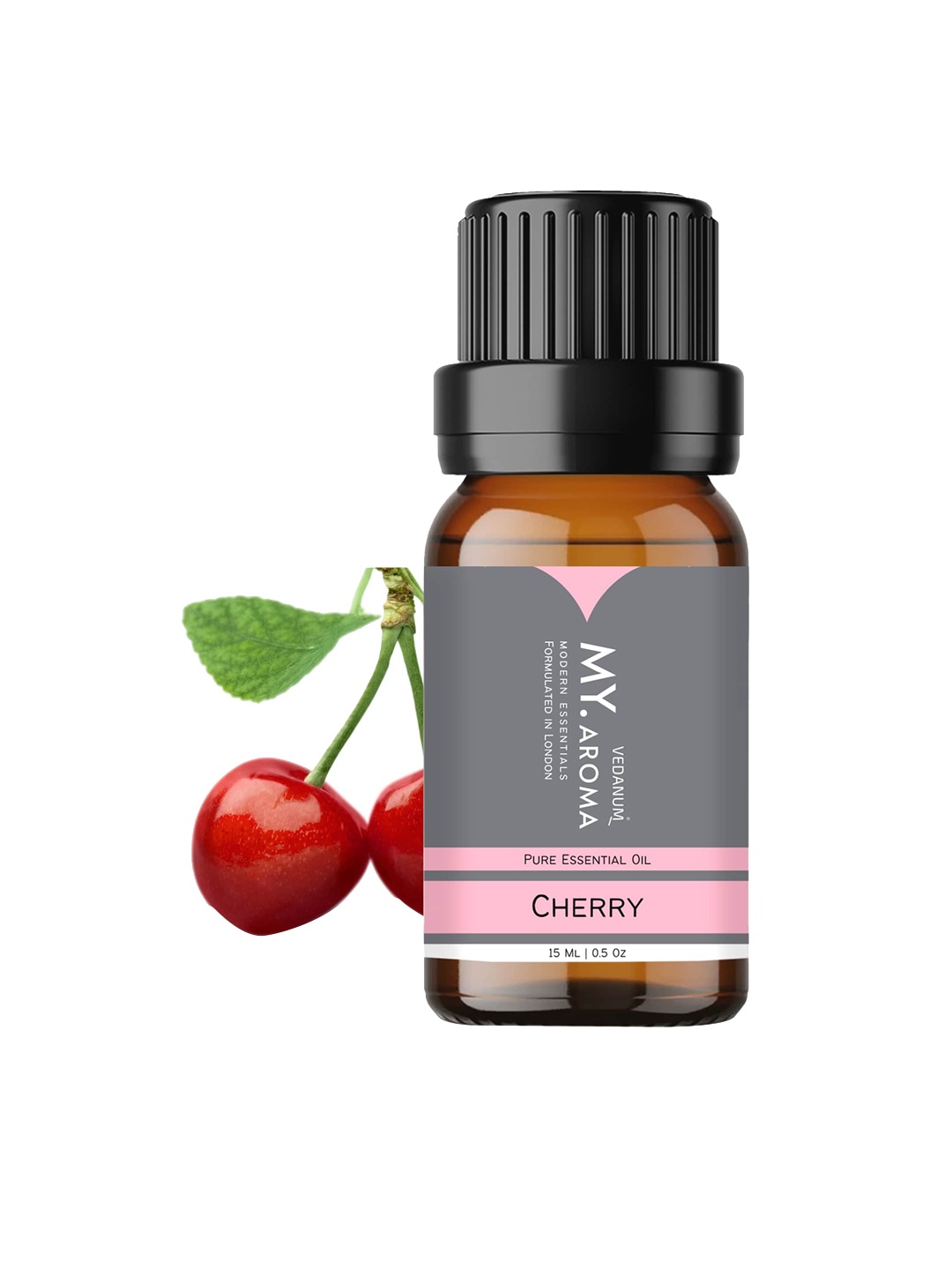 

VEDANUM MY Aroma Premium Organic Cherry Fragrance Essential Oil-15 ml, Transparent