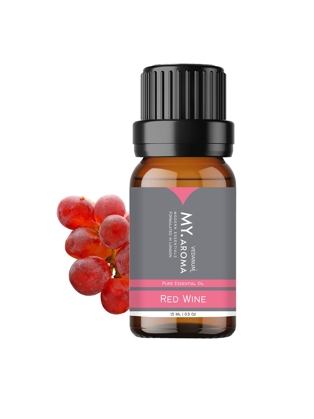 

VEDANUM MY Aroma Premium Organic Red Wine Fragrance Essential Oil-15 ml, Transparent