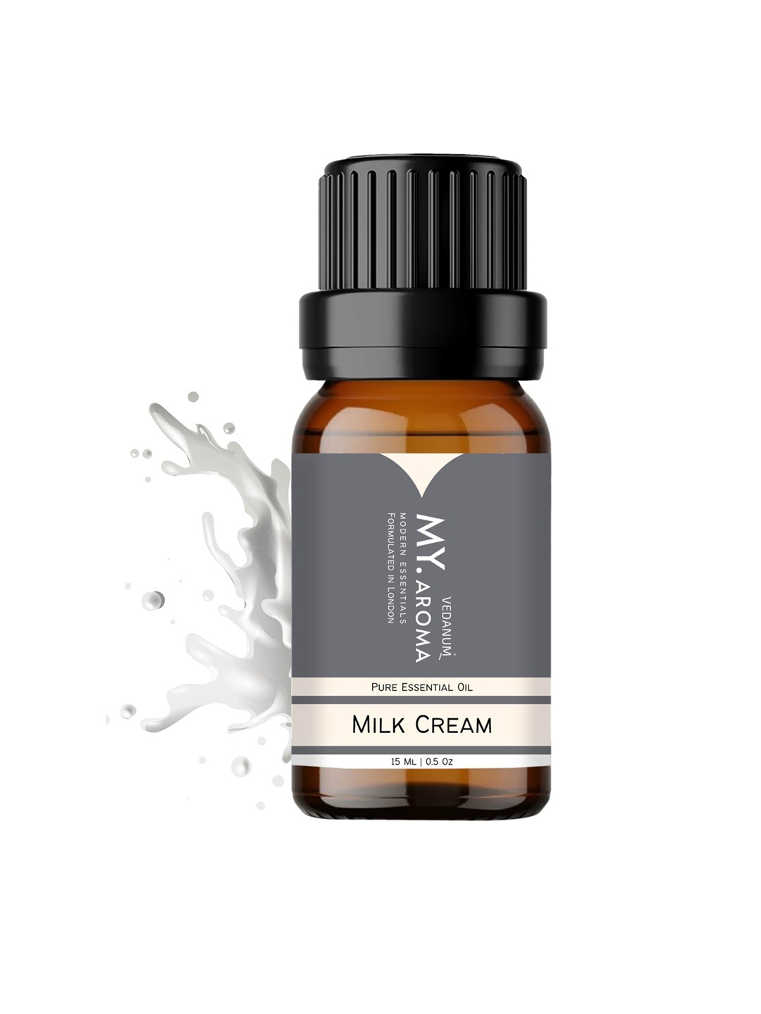 

VEDANUM My.Aroma Premium Organic Milk Cream Essential Oil Fragrance 15ml, Transparent