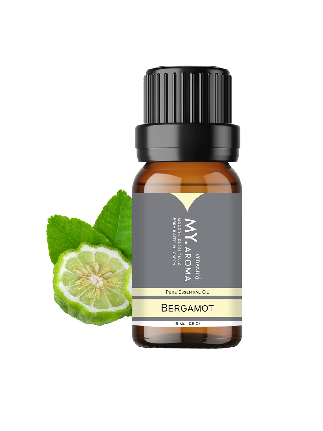 

VEDANUM My Aroma Pure Bergamot Essential Oil - 15 ml, Brown
