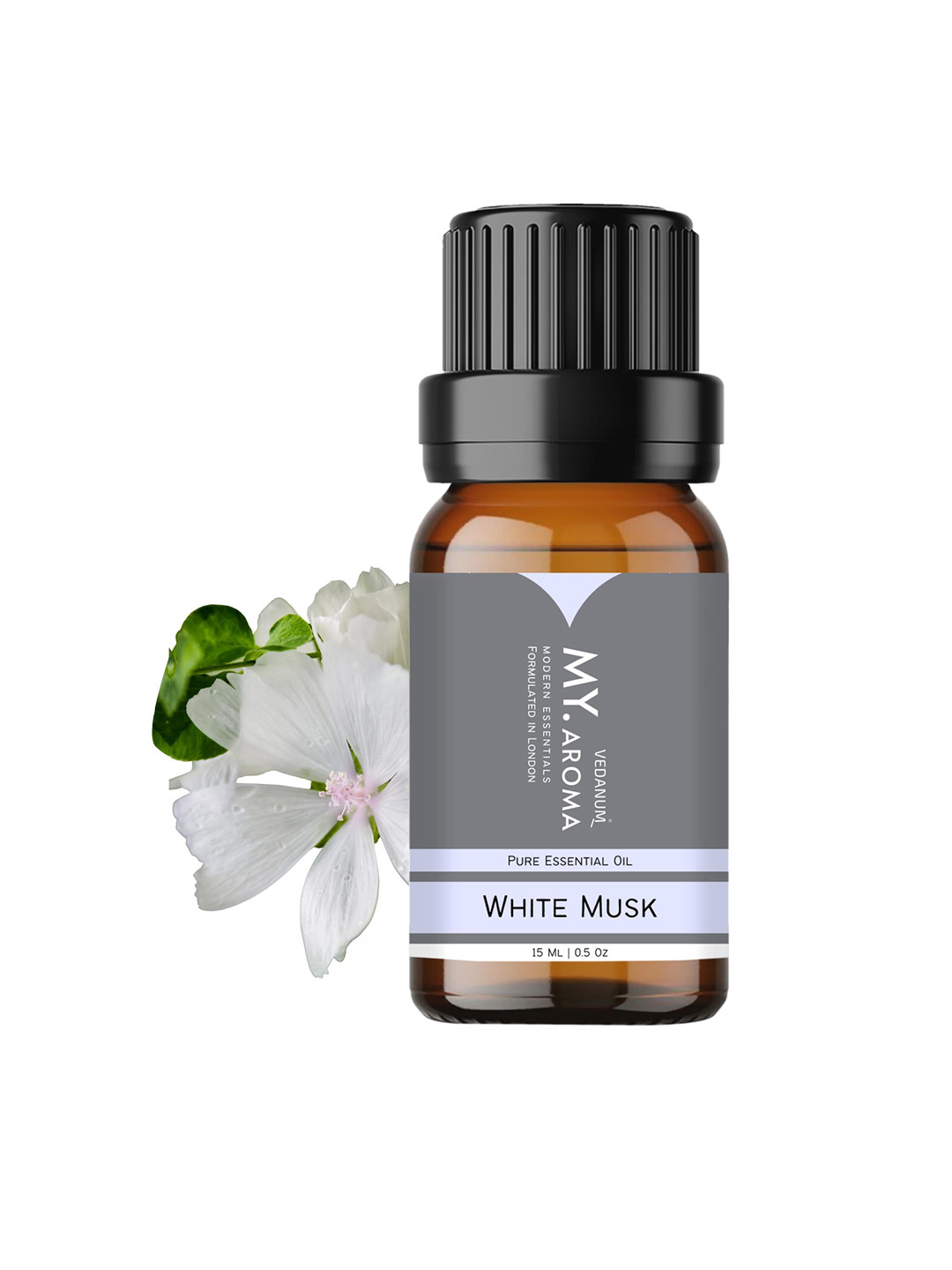 

VEDANUM My Aroma Pure Essential White Musk Oil - 15 ml, Transparent