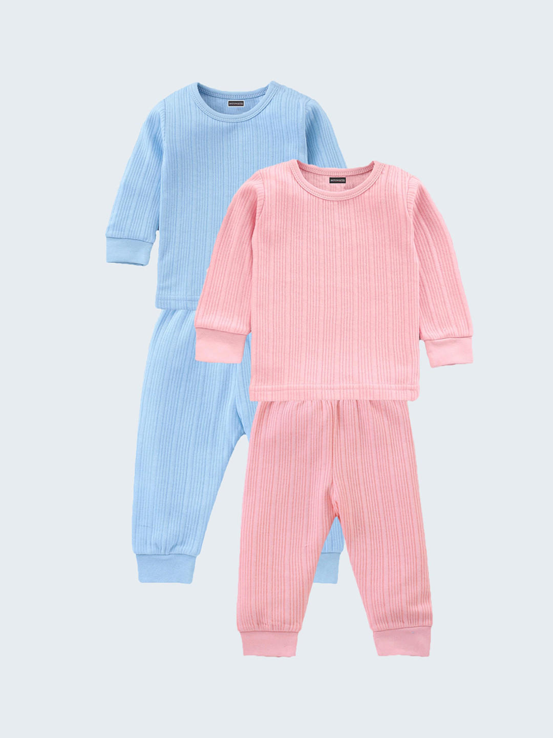 

Aerowarm Kids Pack Of 2 Ribbed Thermal Set, Blue