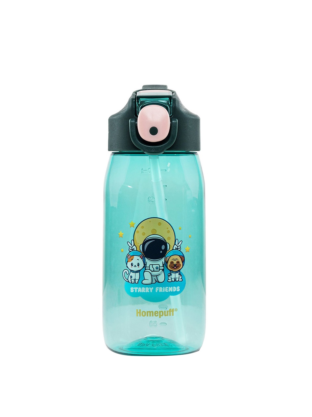 

Home Puff Kids Green Printed Sipper Water Bottle-550ml