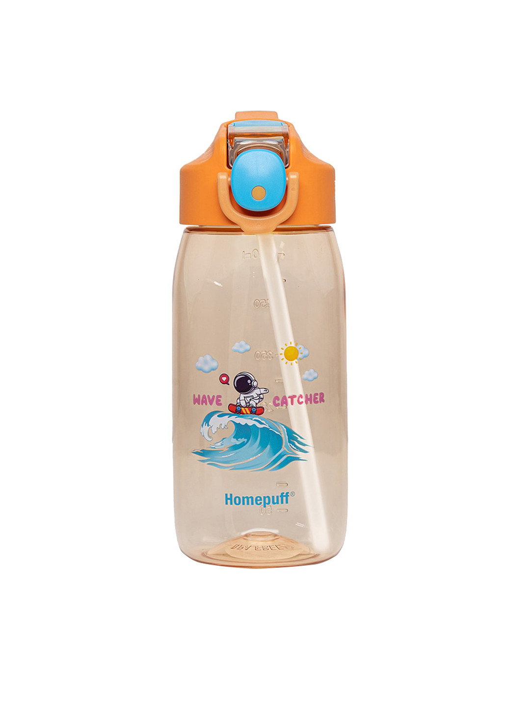 

Home Puff Kids Orange Printed Sipper Water Bottle-550ml