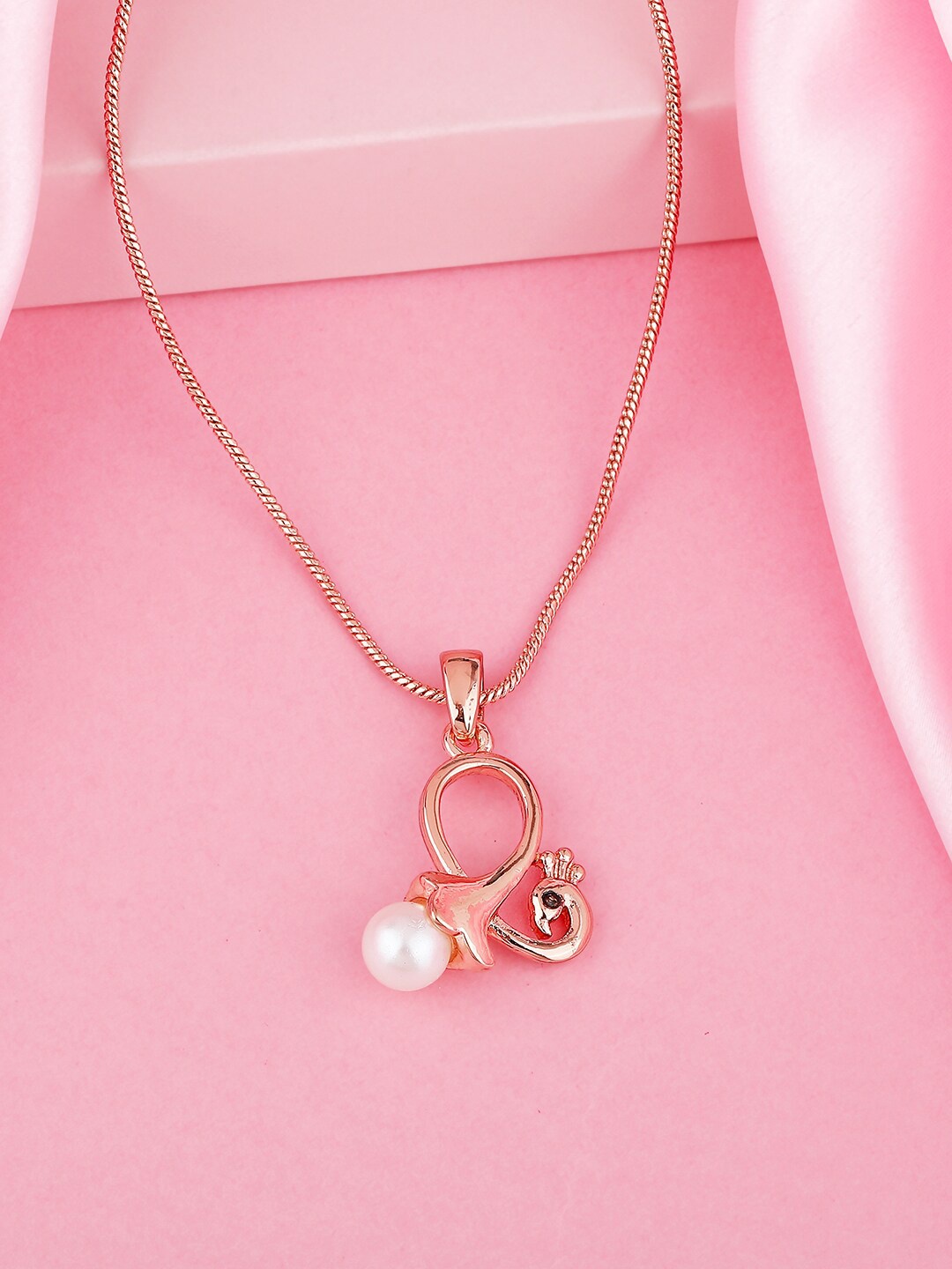 

Estele Rose Gold-Plated Pendant With Chain