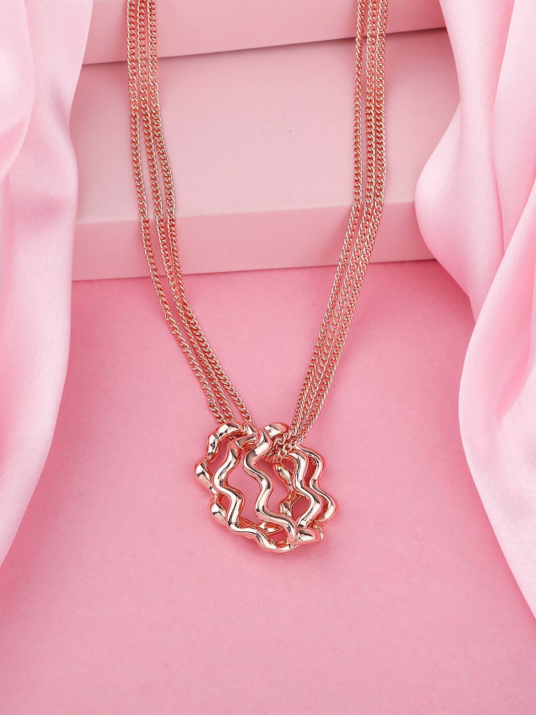 

Estele Rose Gold-Plated Pendant With Chain