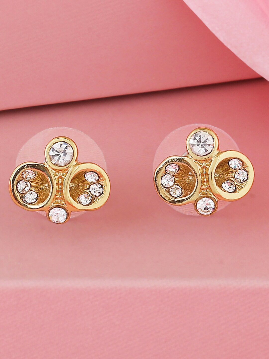

Estele Gold-Plated Circular Studs Earrings