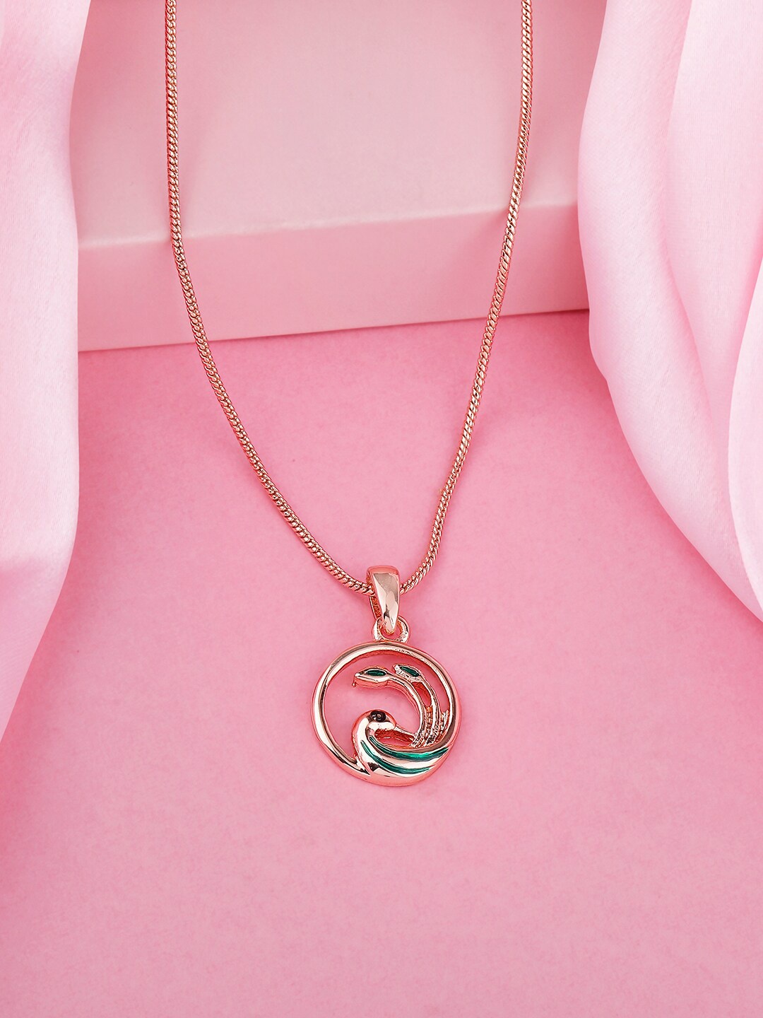 

Estele Rose Gold-Plated Pendant With Chain