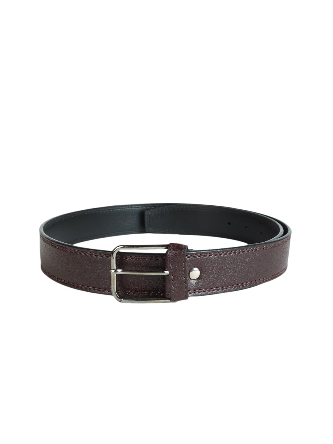 

ZEVORA Men Leather Wide Belt, Brown