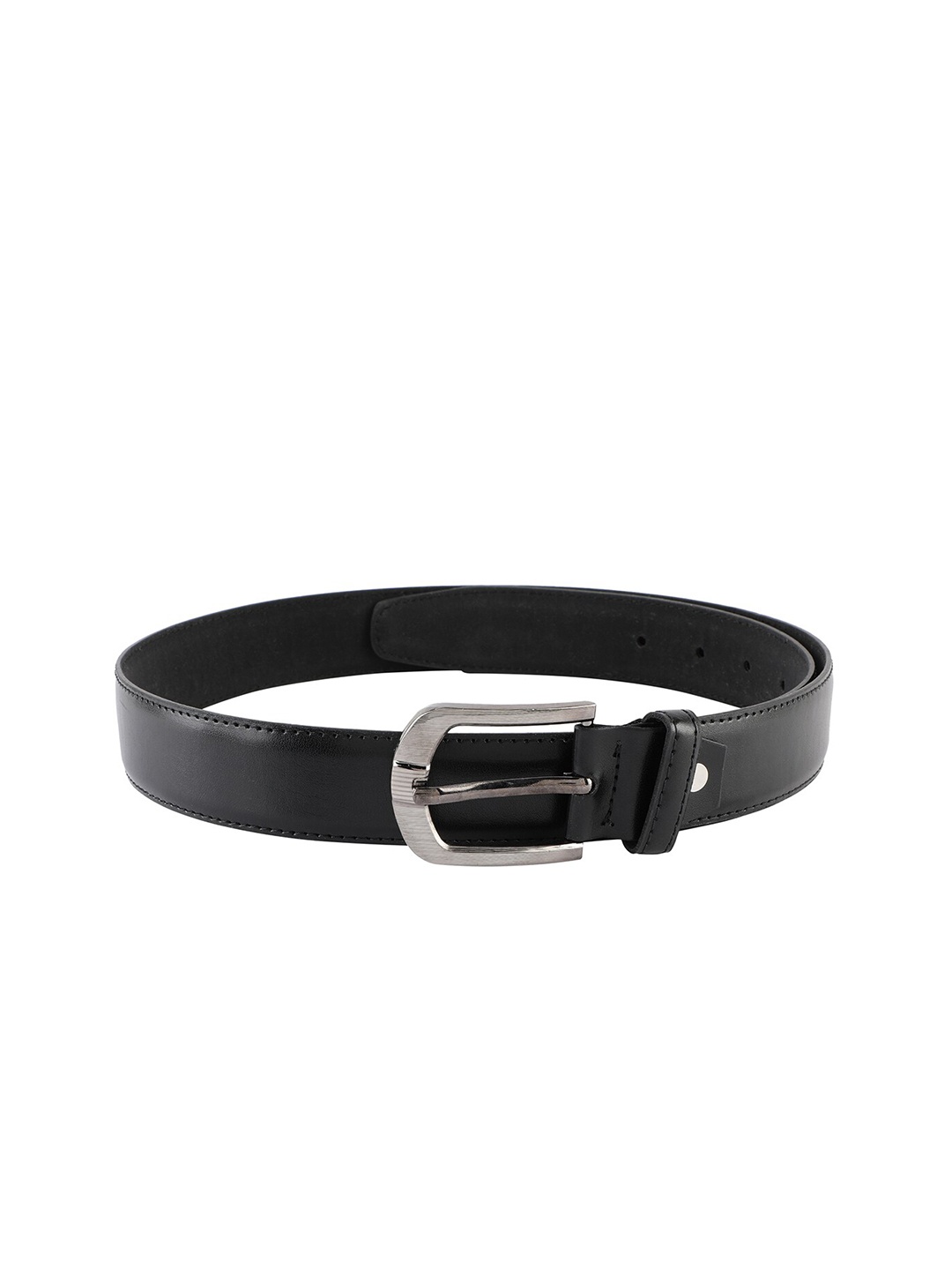

ZEVORA Men Leather Wide Belt, Black