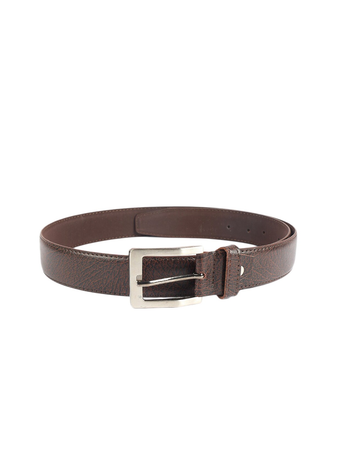 

ZEVORA Men Leather Wide Belt, Brown