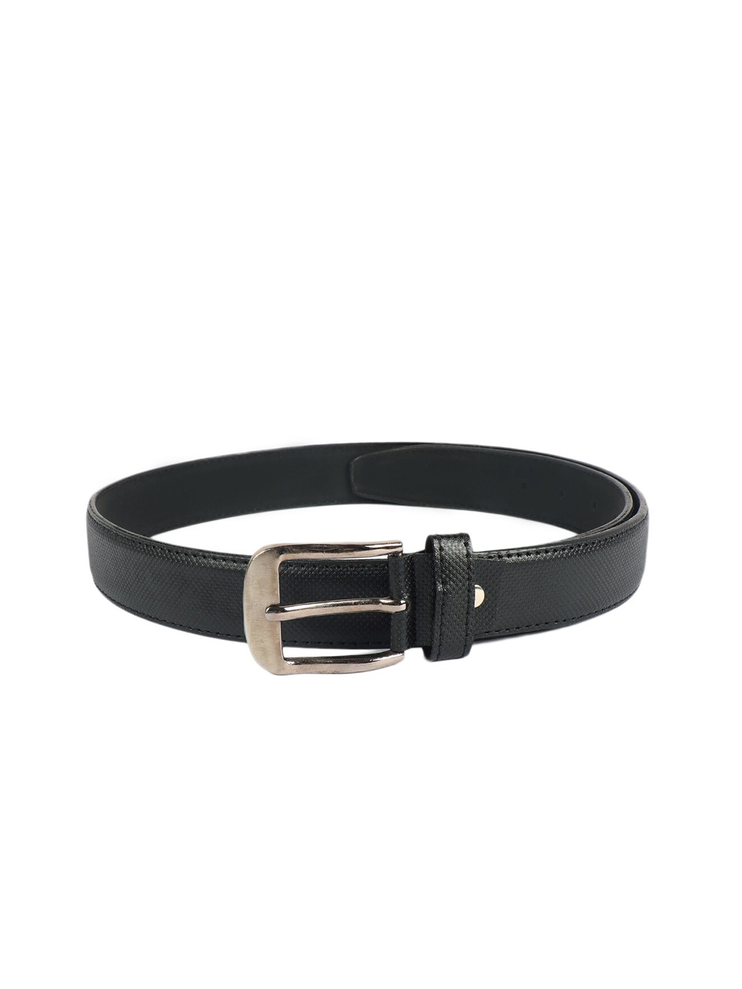 

ZEVORA Men Leather Wide Belt, Black