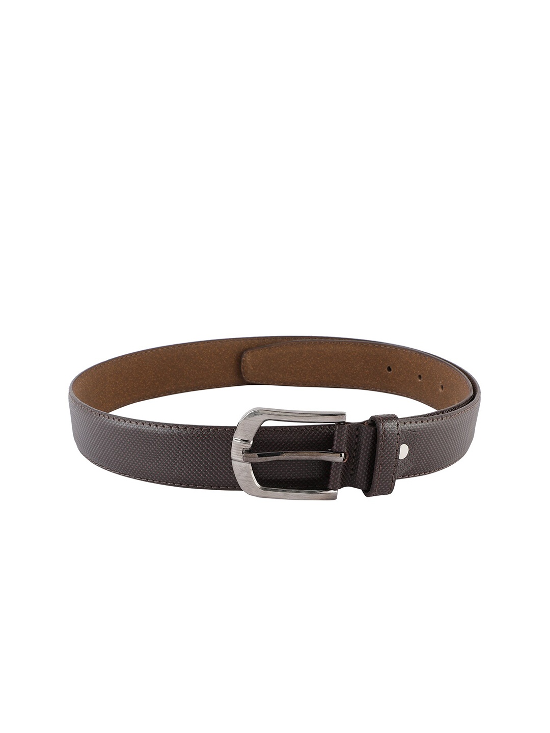 

ZEVORA Men Leather Wide Belt, Brown