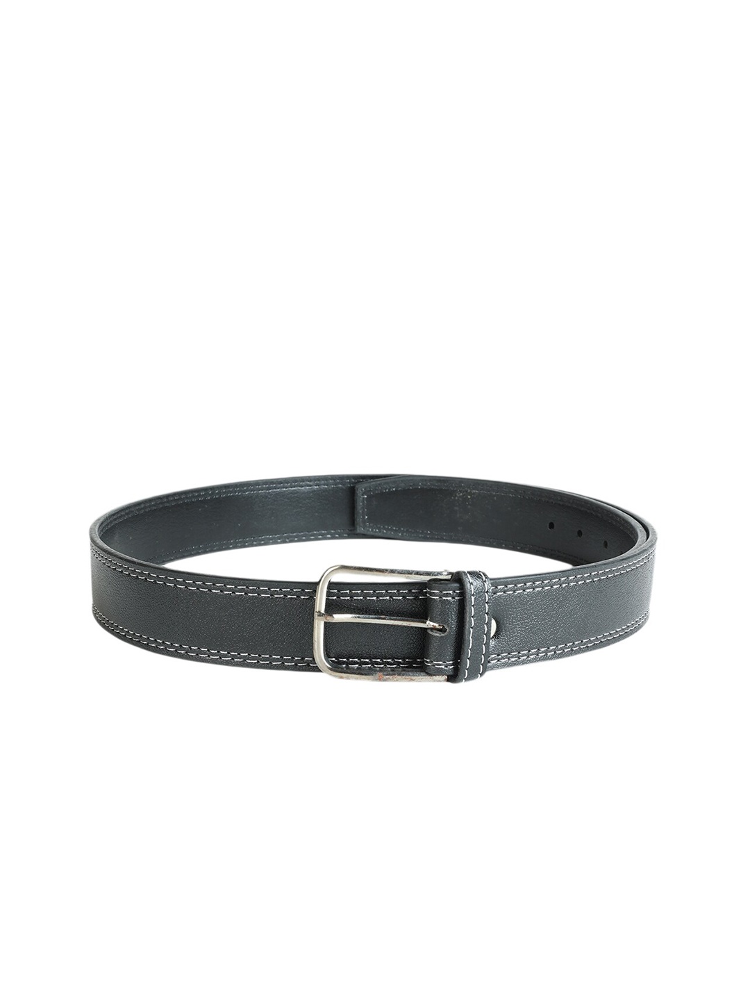 

ZEVORA Men Textured Wide Belt, Black