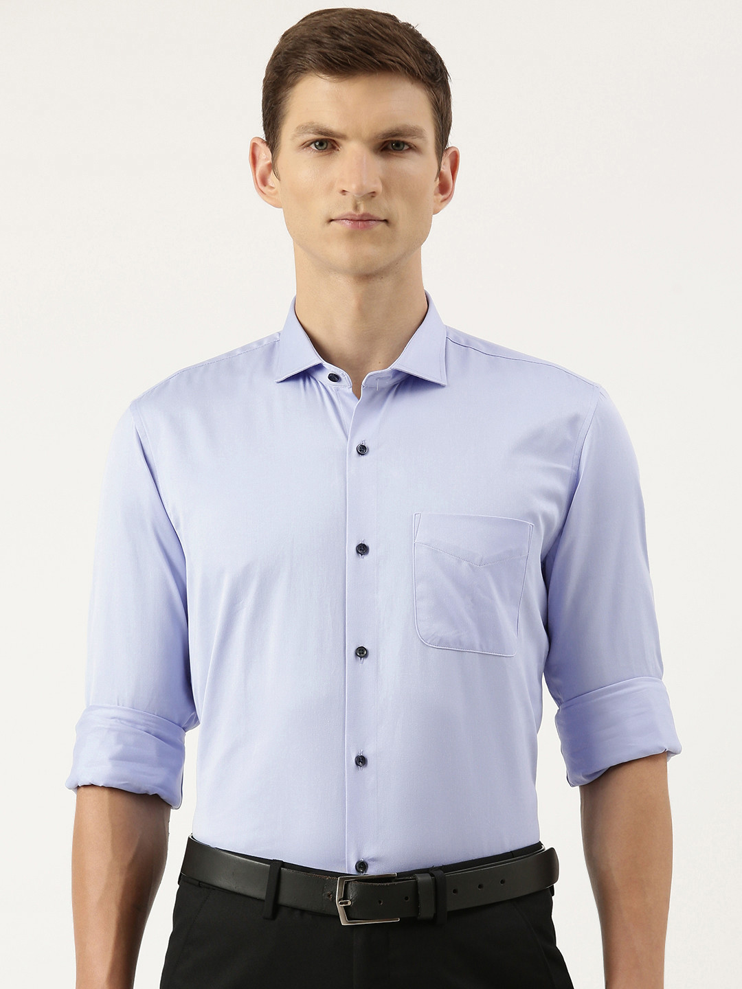 

Peter England Slim Fit Formal Shirt, Blue
