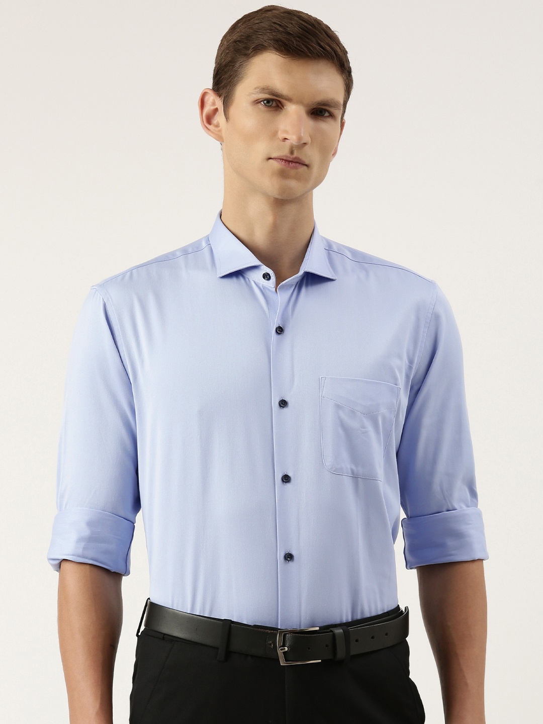 

Peter England Slim Fit Formal Shirt, Blue