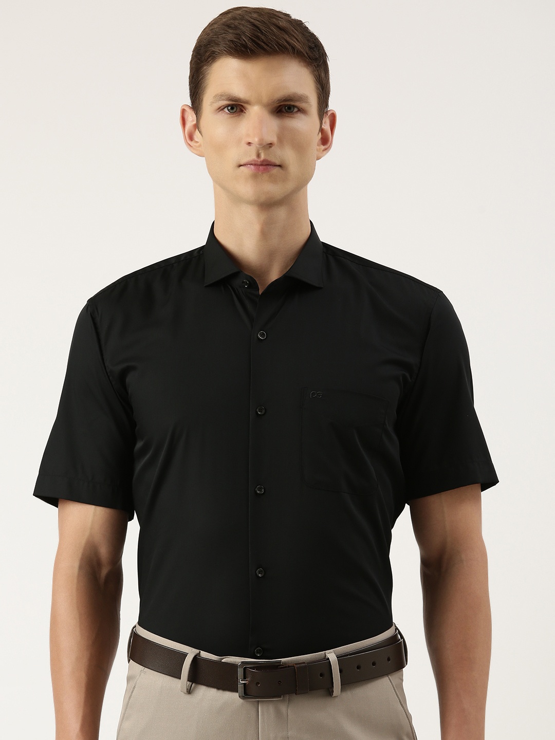 

Peter England Slim Fit Formal Shirt, Black