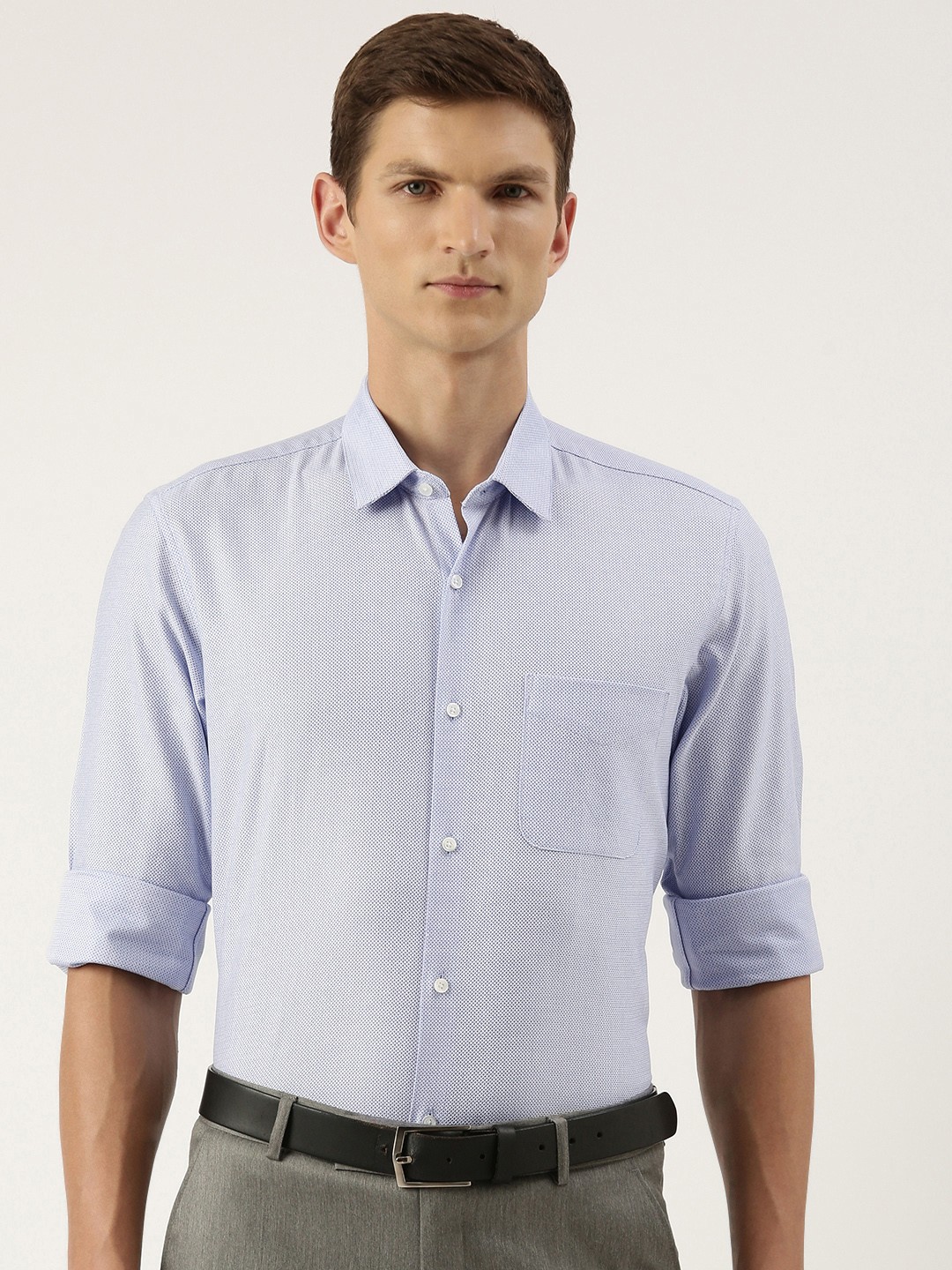 

Peter England Slim Fit Formal Shirt, Blue