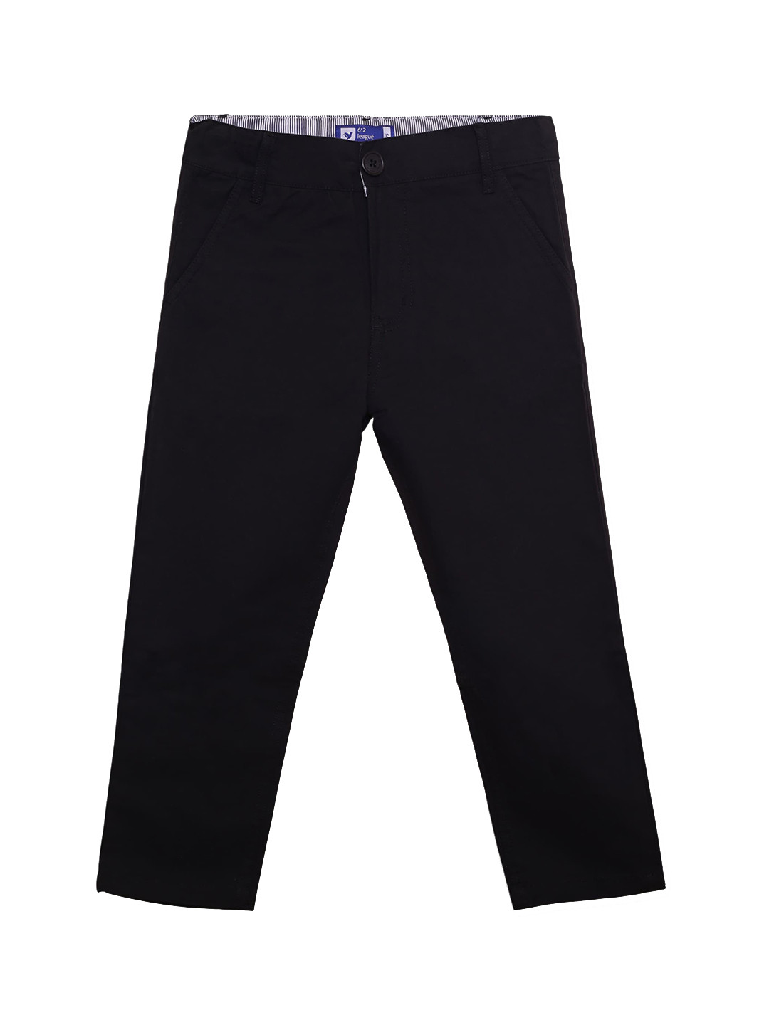 

612League Boys Mid-Rise Classic Cotton Chinos, Navy blue