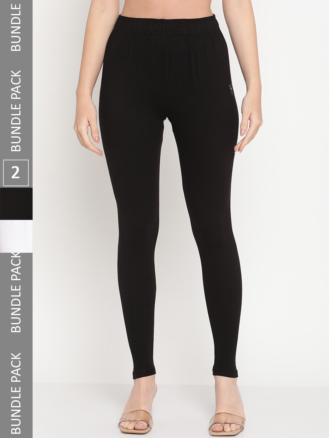 

TAG 7 Pack Of 2 Ankle Length Leggings, Black