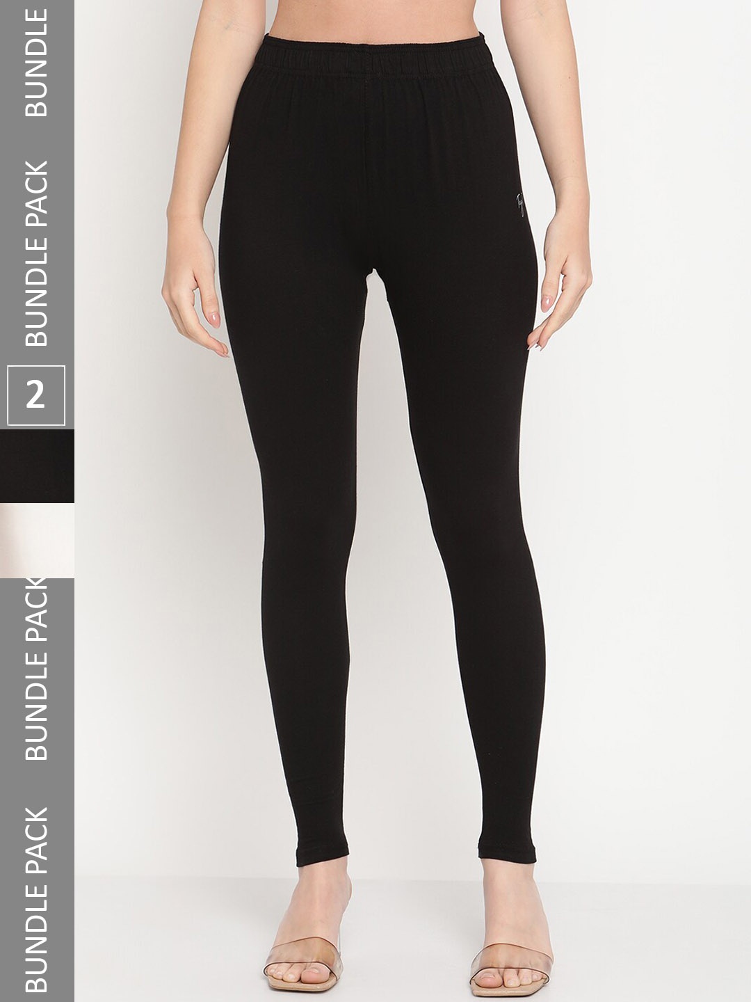 

TAG 7 Pack Of 2 Ankle Length Leggings, Black