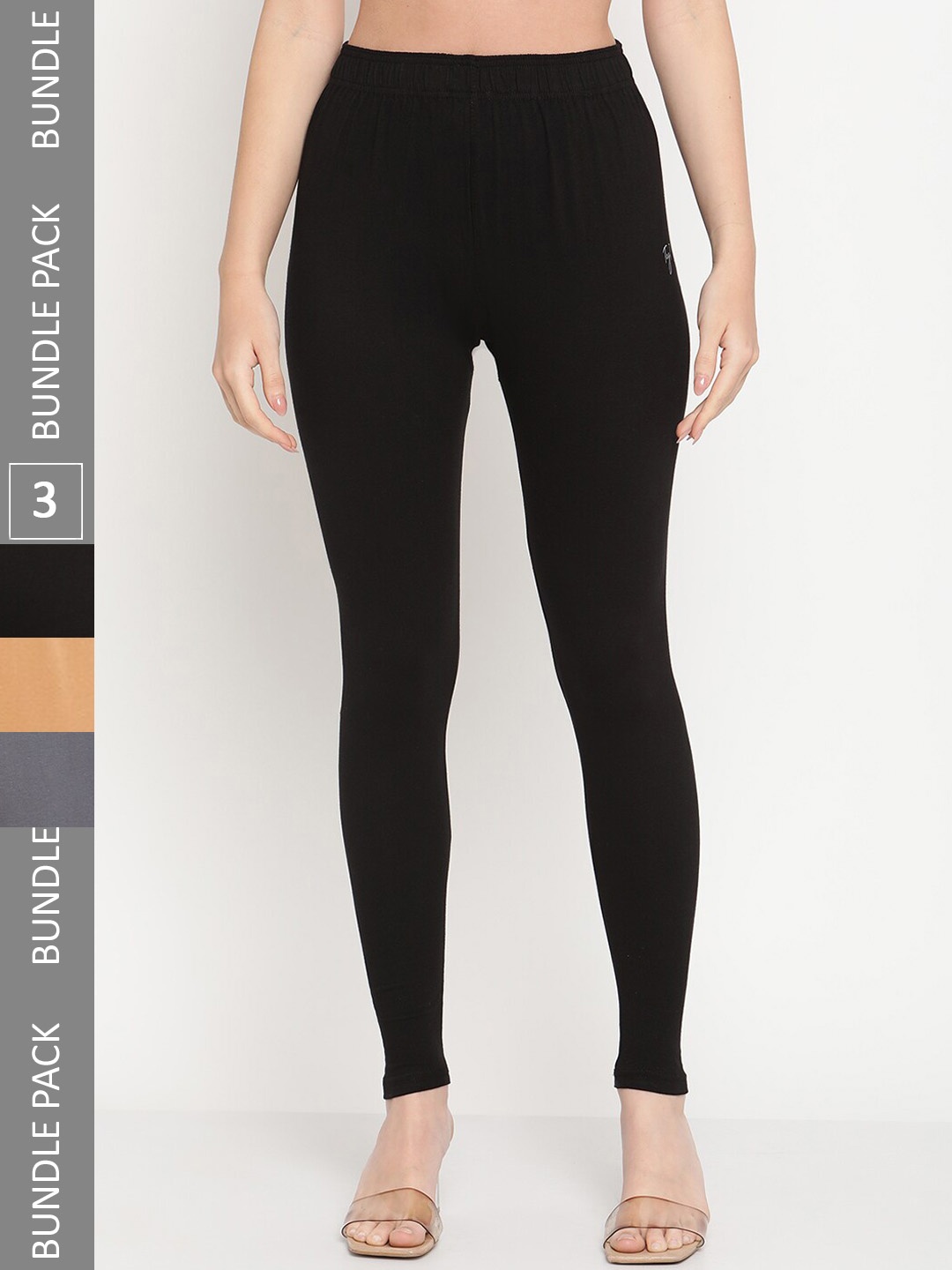 

TAG 7 Pack Of 3 Ankle-Length Legging, Black